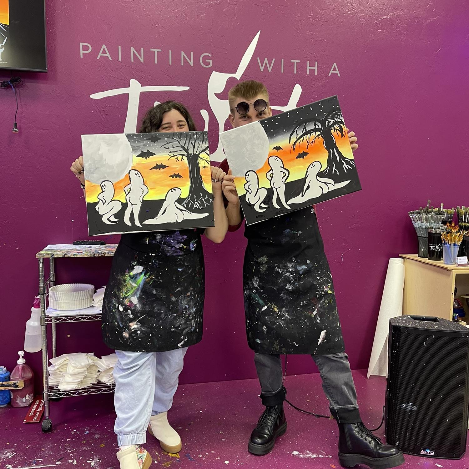 Halloween painting class