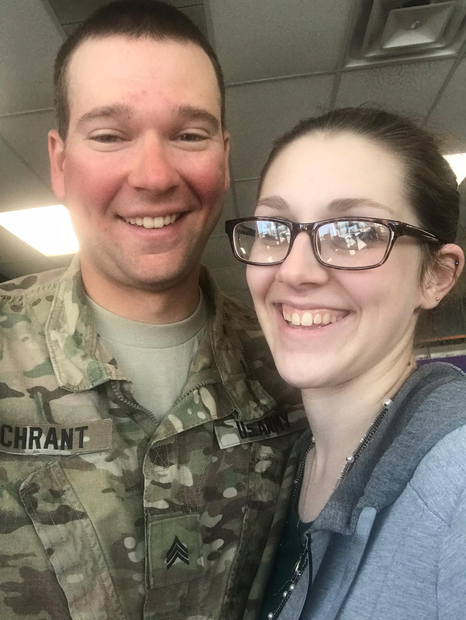 Matt stopped by the Winfield store to see me on a rough day on his way home from Drill!