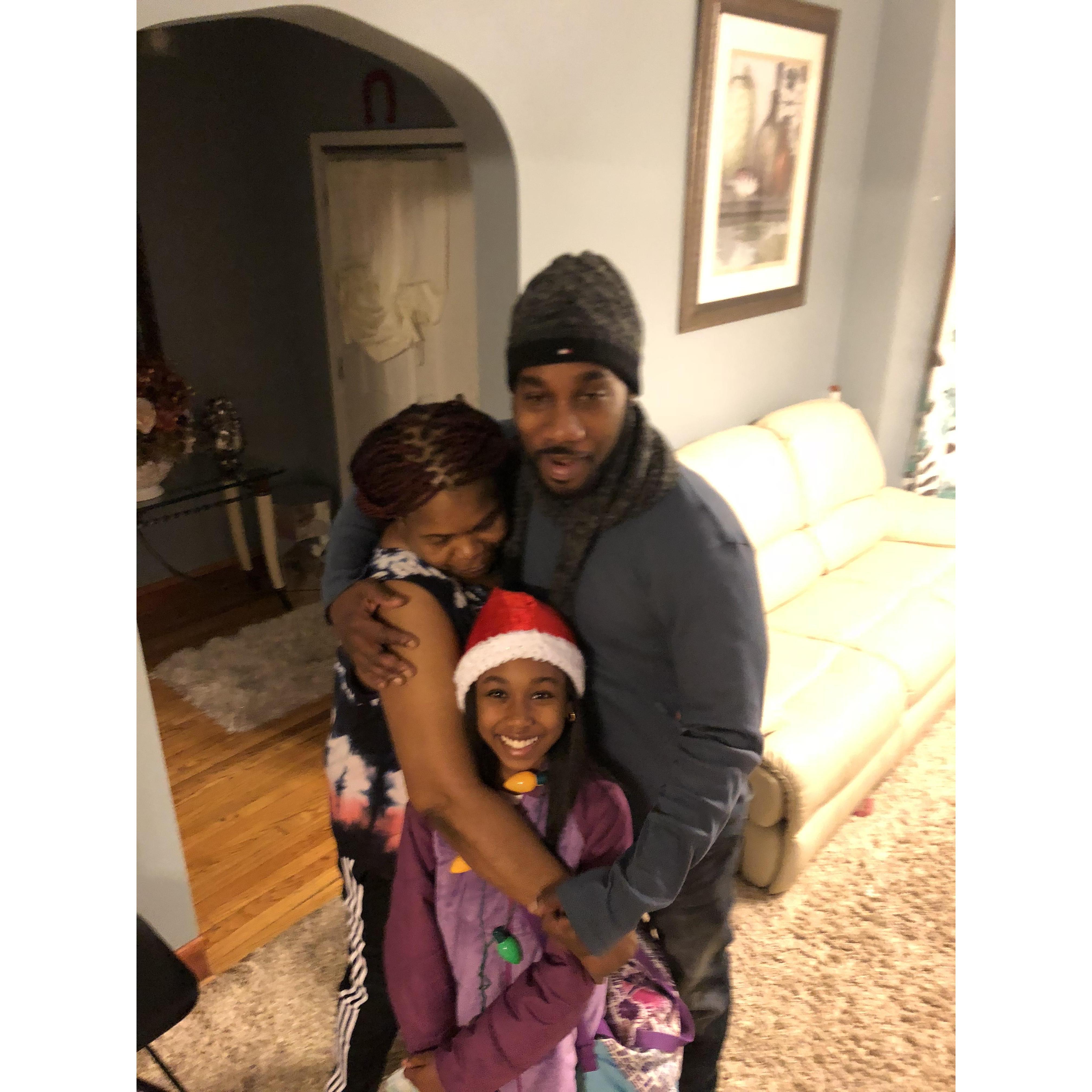 My bonus mom, future husband and our princess. I LOVE THEM SO MUCH ALREADY