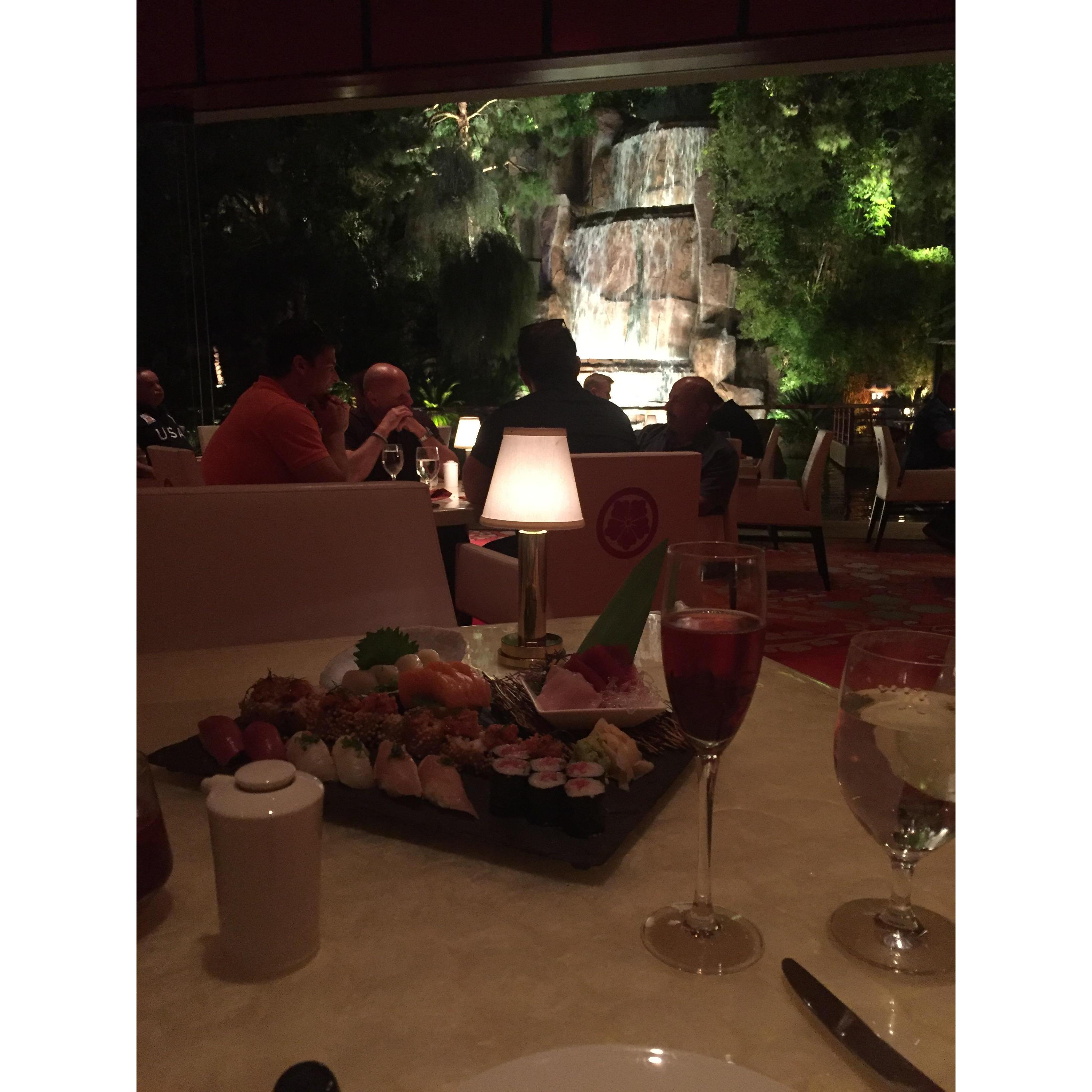 Our engagement dinner/Birthday dinner