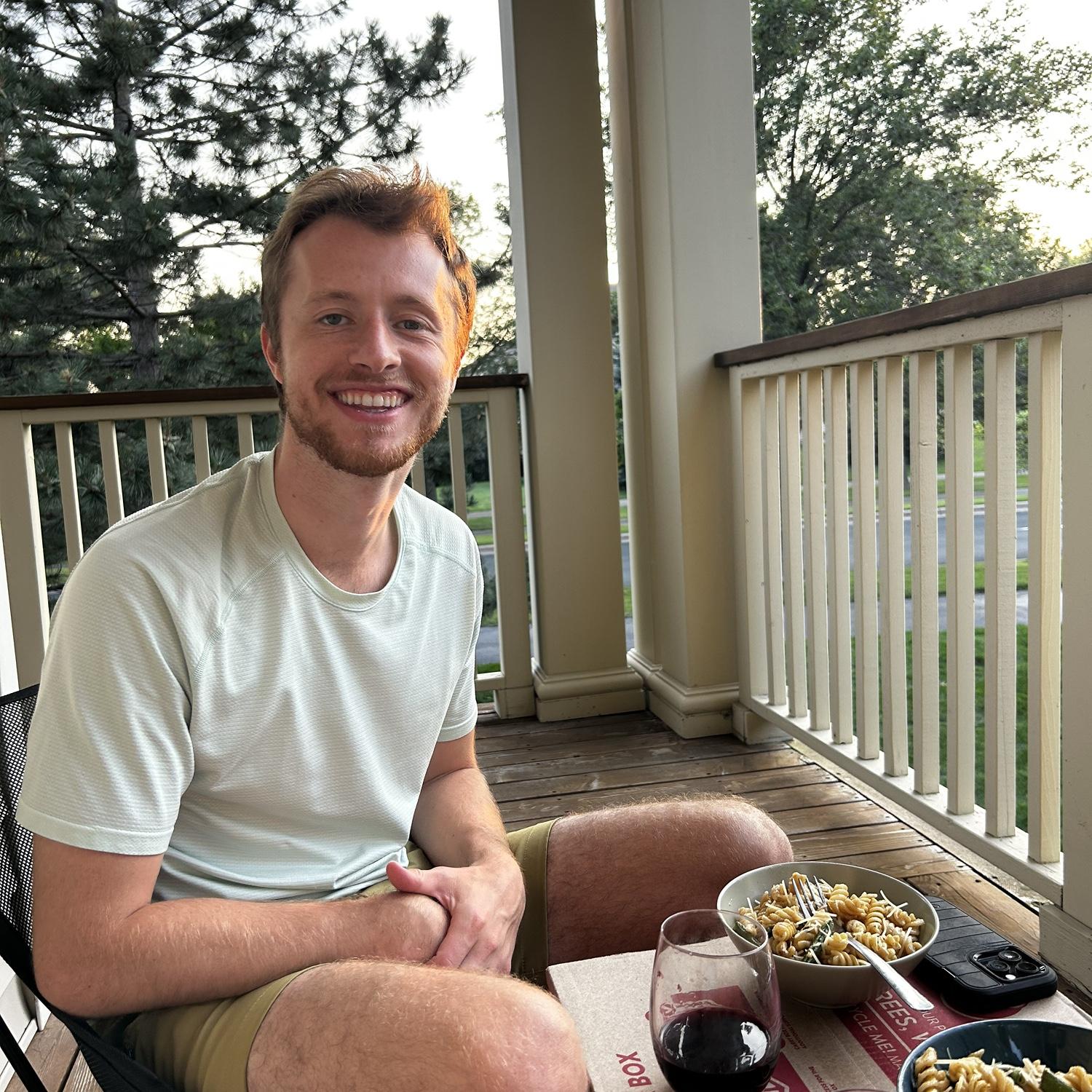 WE BOUGHT A HOME! And enjoyed our first dinner watching the sunset