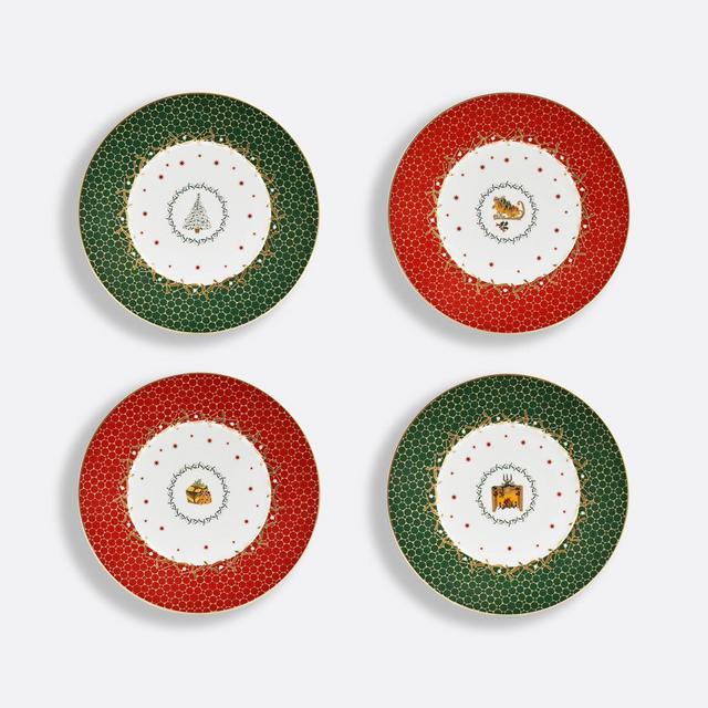 Gift box set of assorted dessert plates 8.5''