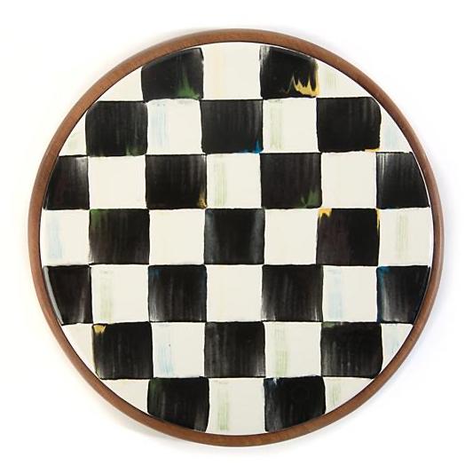 Courtly Check Enamel Trivet