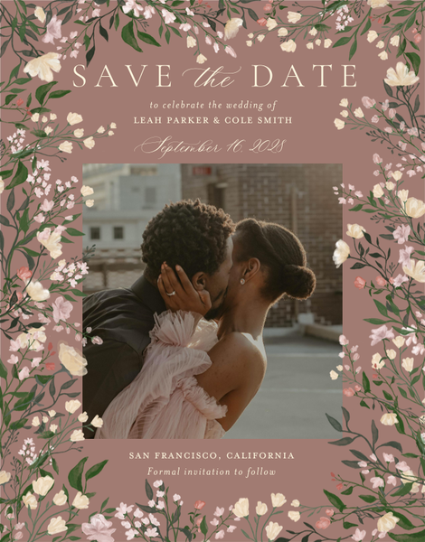 Melody Photo | Chestnut | Zola Save The Dates