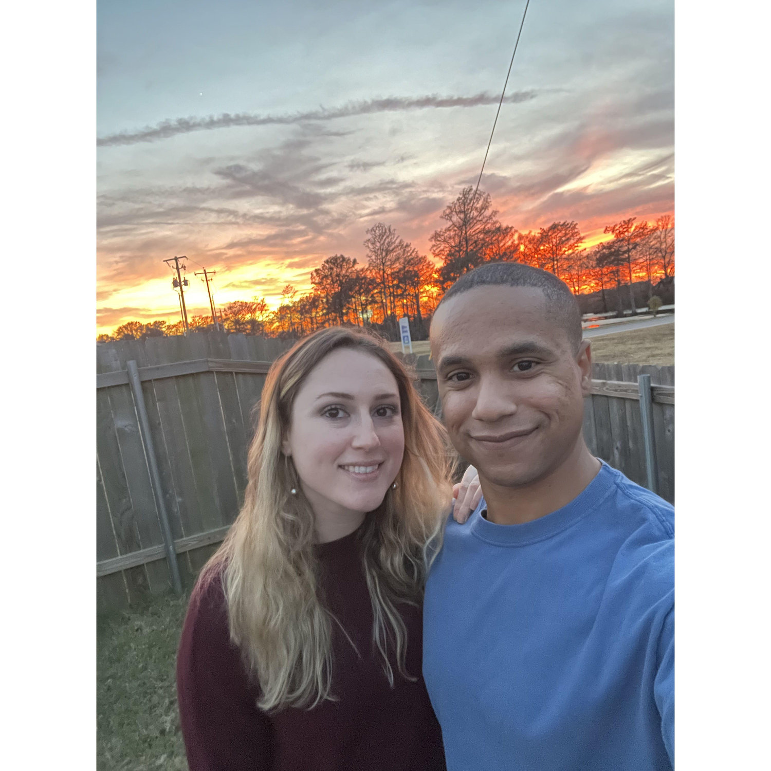 Enjoying the Louisiana sky.