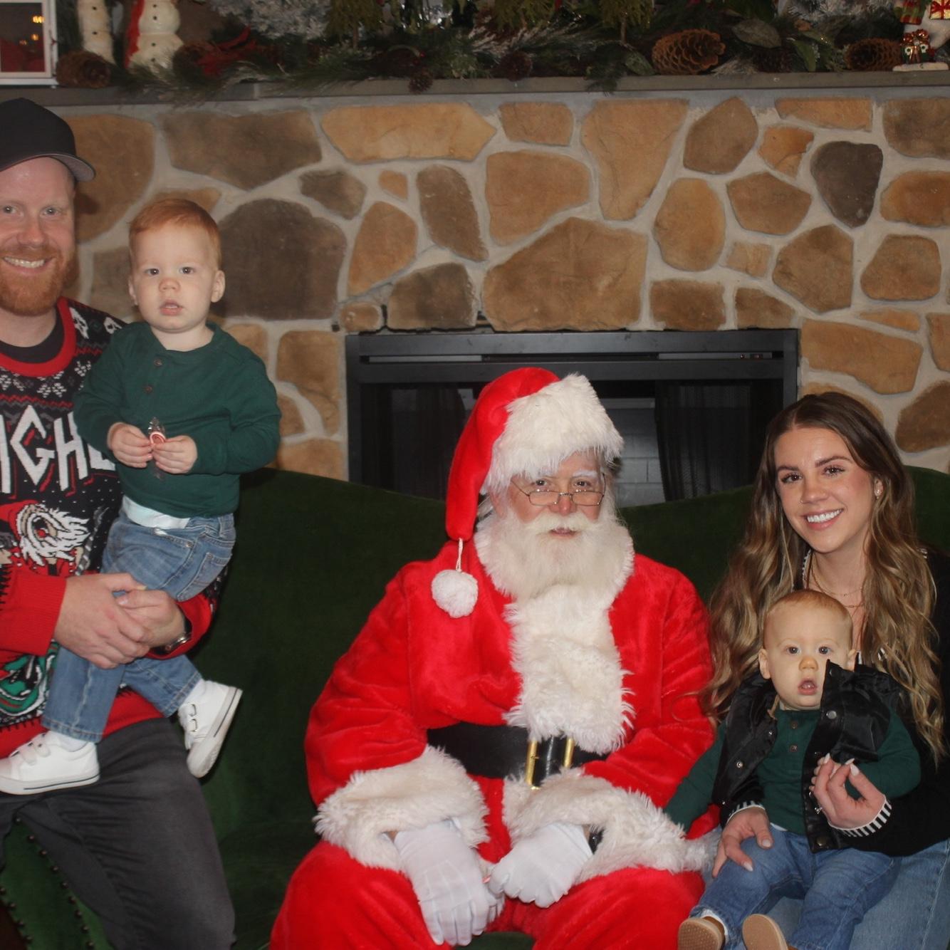 Logan’s 1st time meeting Santa