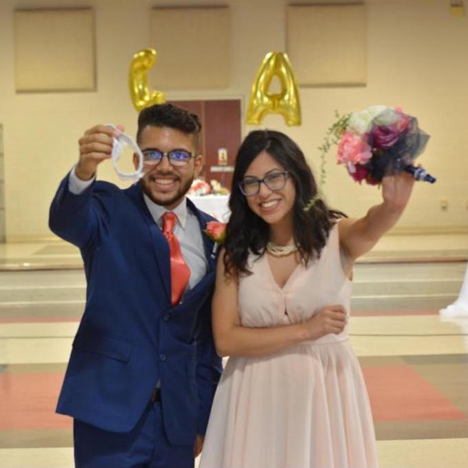 On September 1, 2018 Esteban's brother got married in FL. Both caught the garter and the bouquet...it definitely was a foreshadow they didn't see coming.