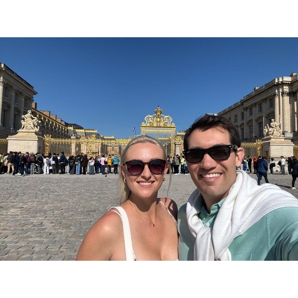 Taken right before our tour of Palace de Versailles