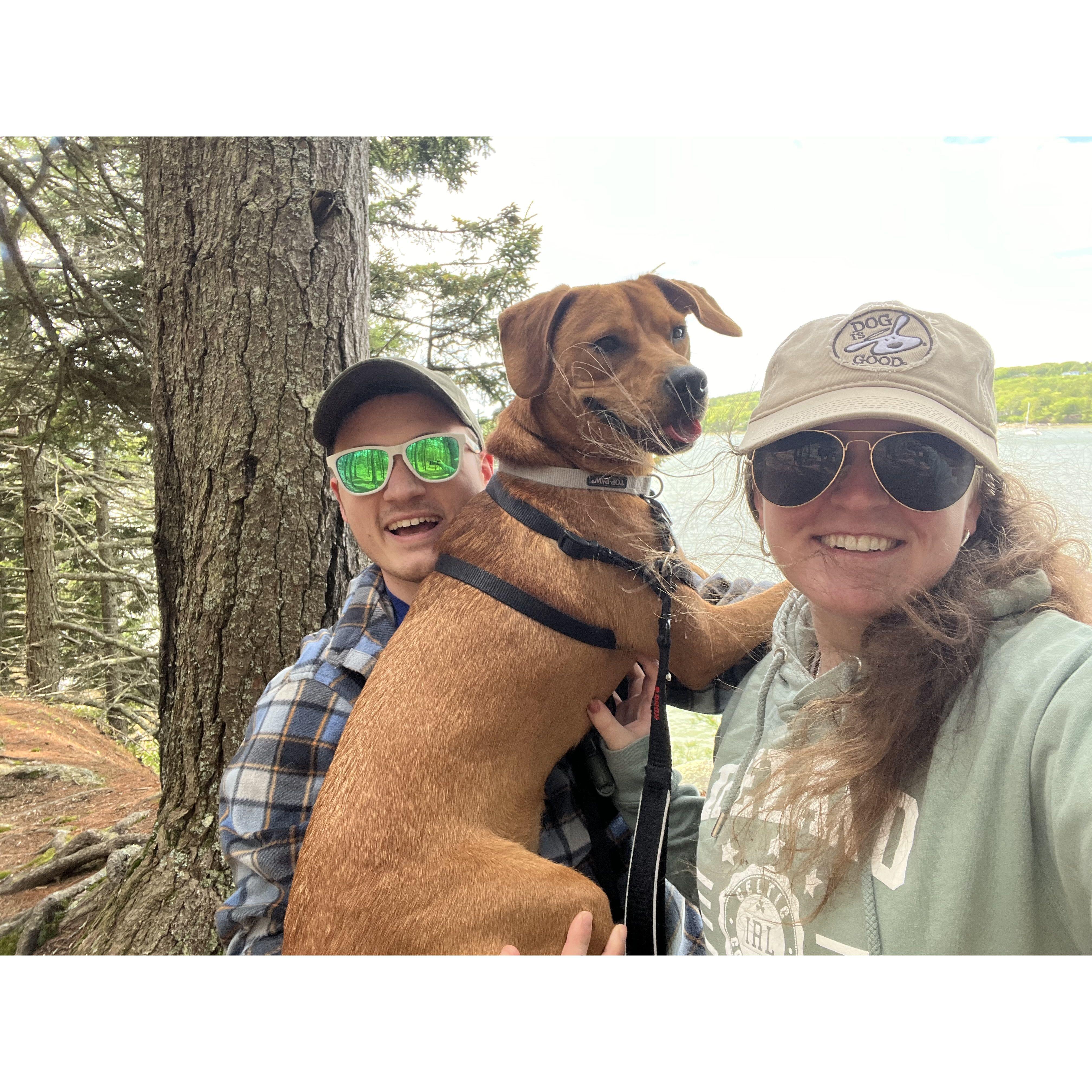 It wouldn't be a normal hike for us if there isn't a picture with us laughing while Penny is her silly self!