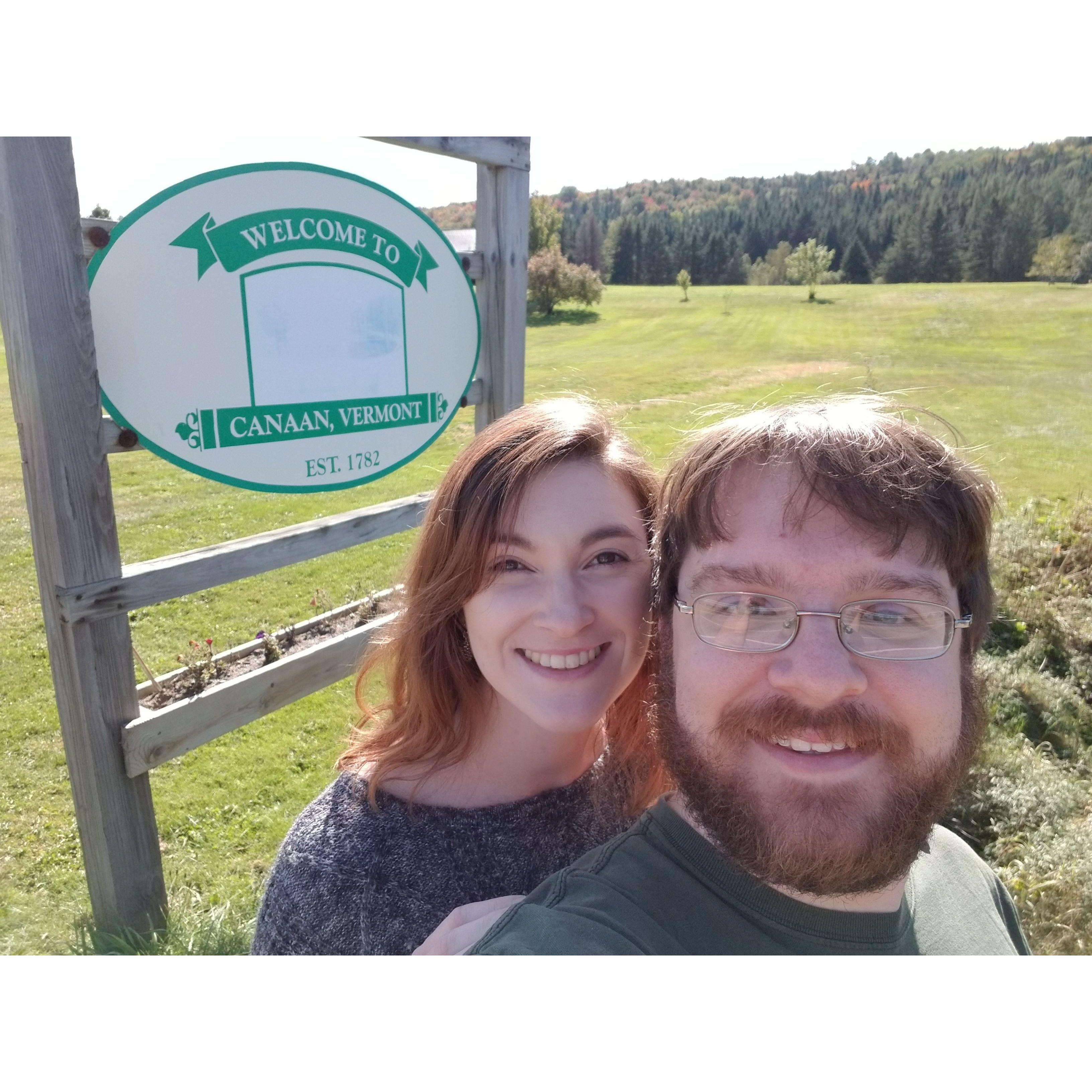Beginning of our VT 251 Travels, Canaan, VT, September 2020