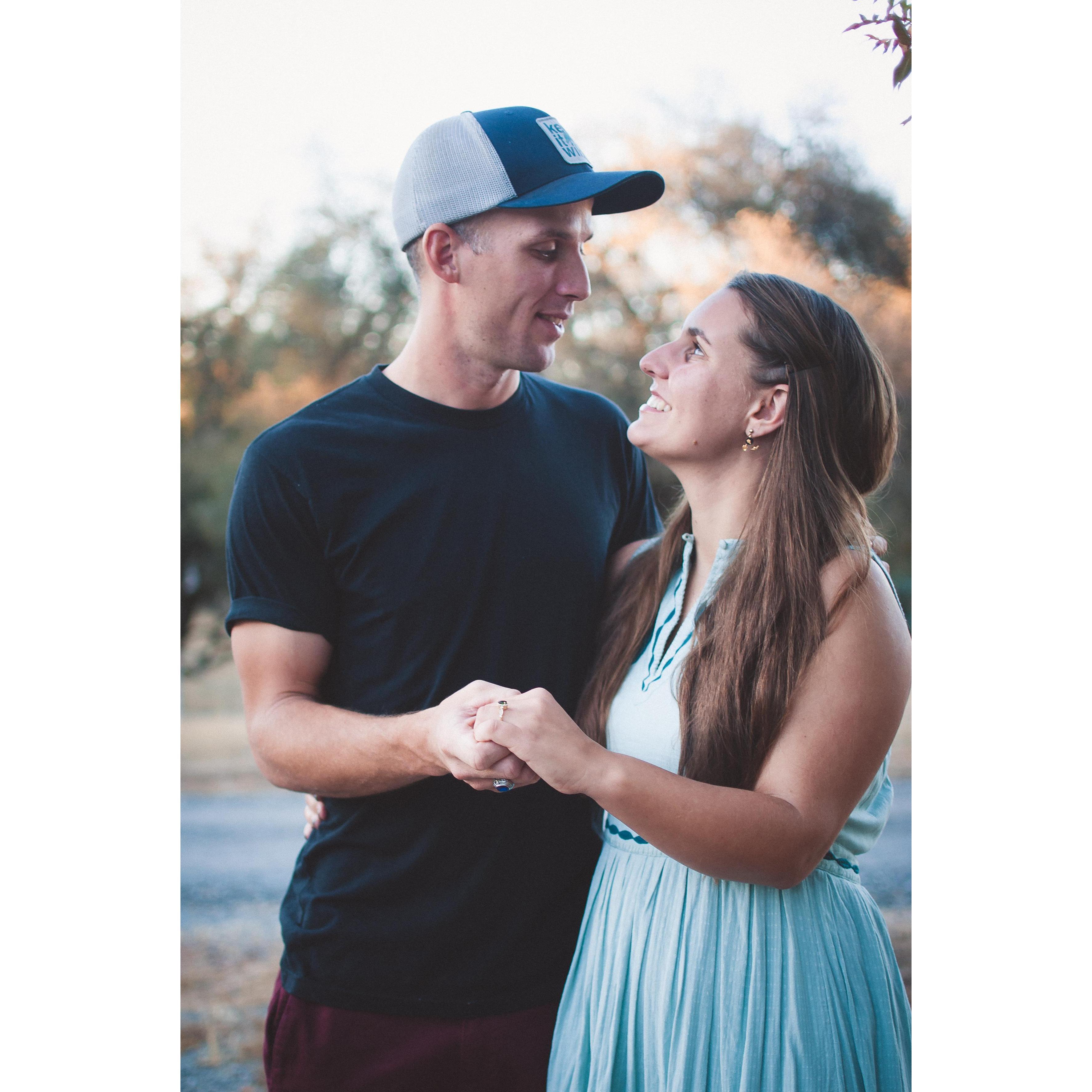 Snapped by Abby at the very last second of golden hour.