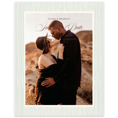 Beige Wedding Digital Save the Date - Seychelles Photo