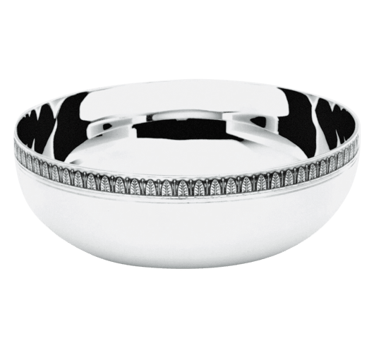 Silver-Plated Round Bowl, Small Malmaison
