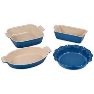 Stoneware 4-Pc. Heritage Bakeware Essentials Set