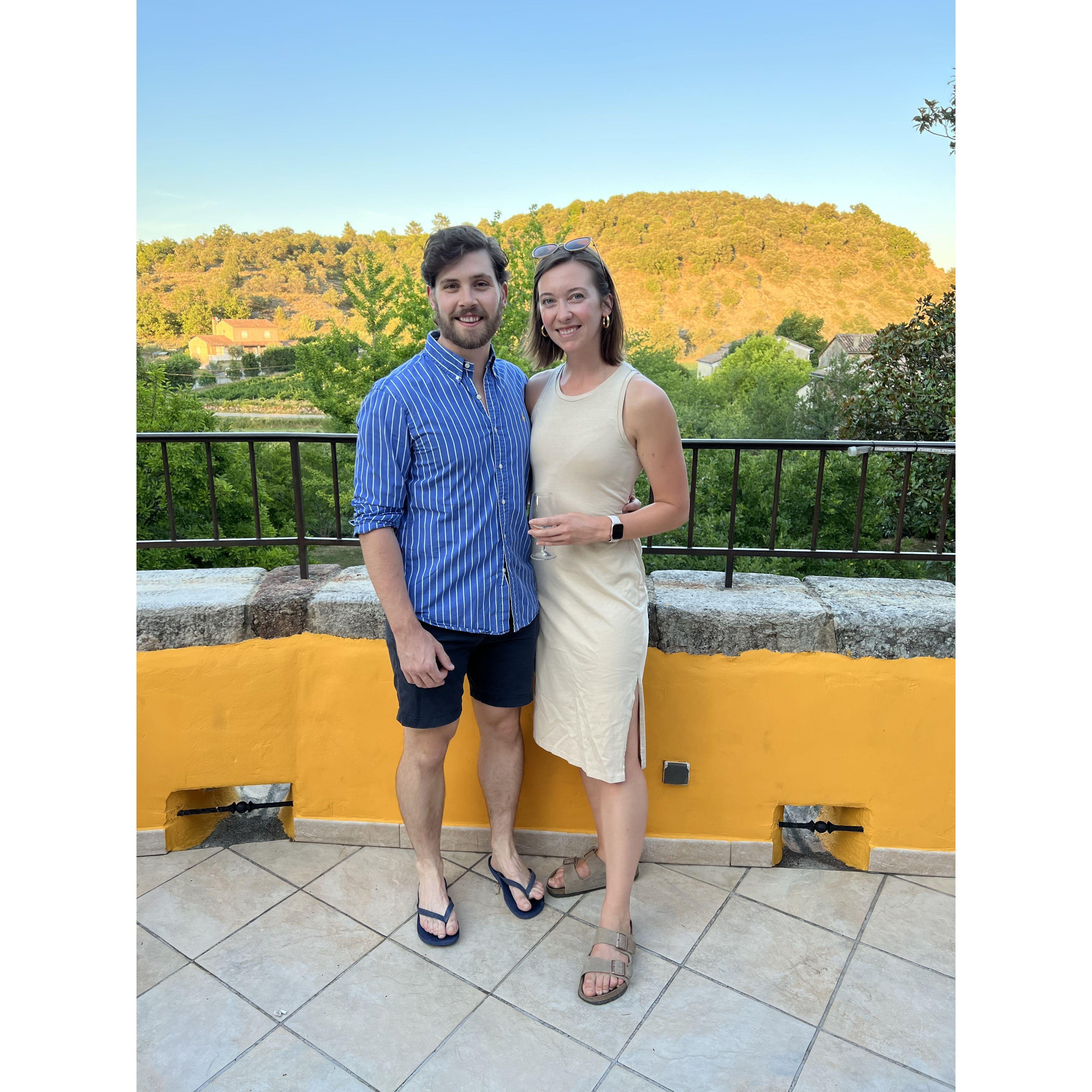 Hanging out in the south of France for Audrey's sister's wedding!