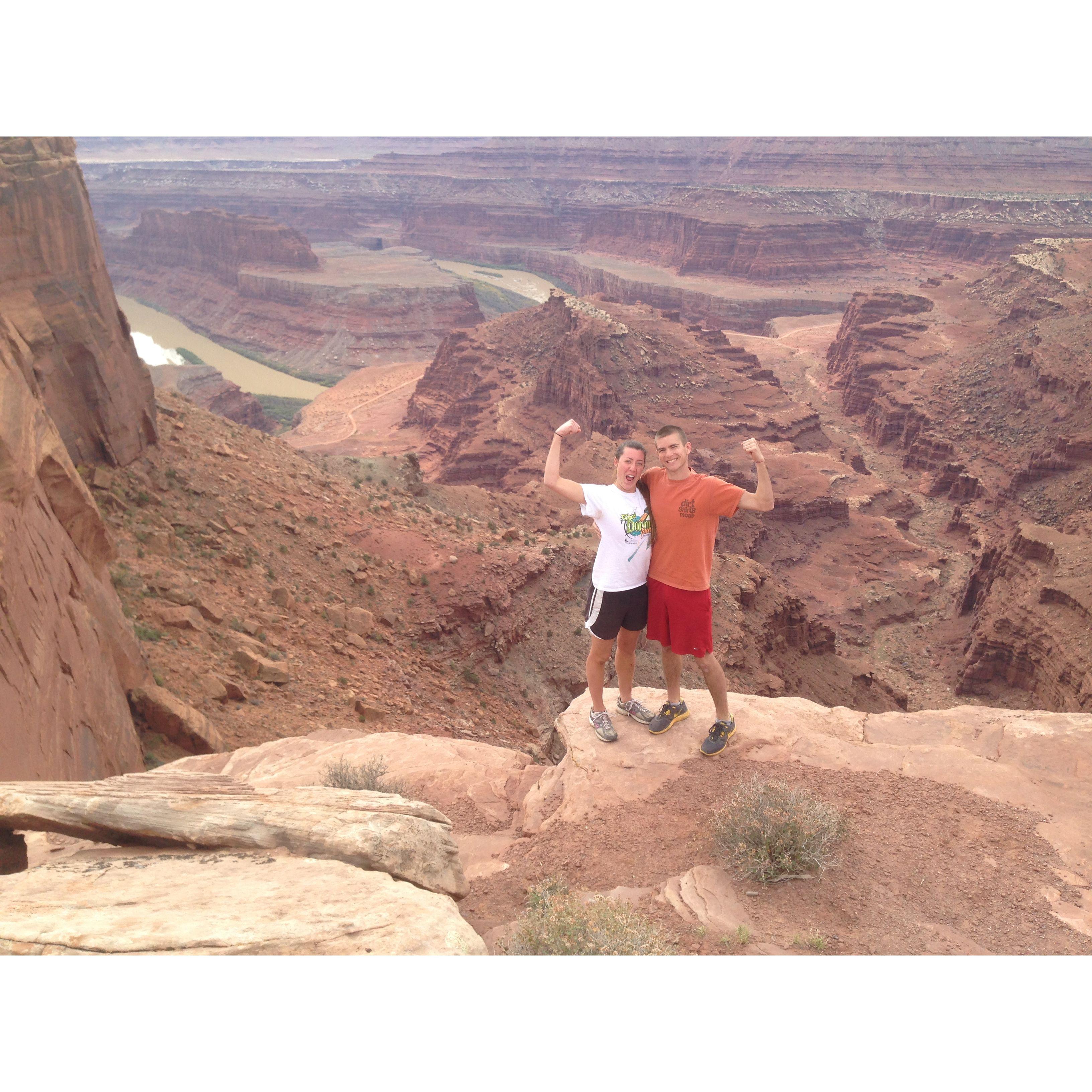 October 2013. Our first trip to Moab together. Fun fact: our wedding photos were taken at this same location 9.5 years later.