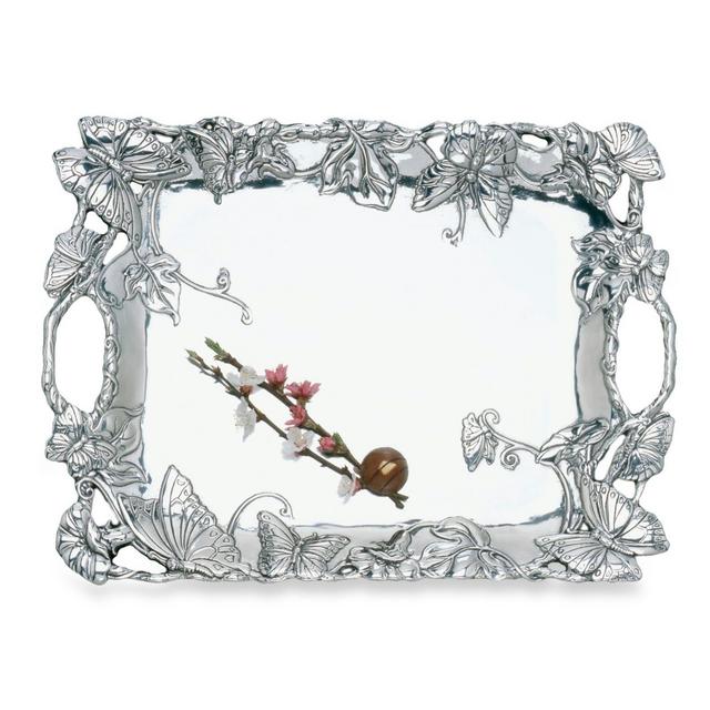 Arthur Court Designs Butterfly 18.5-Inch Clutch Tray