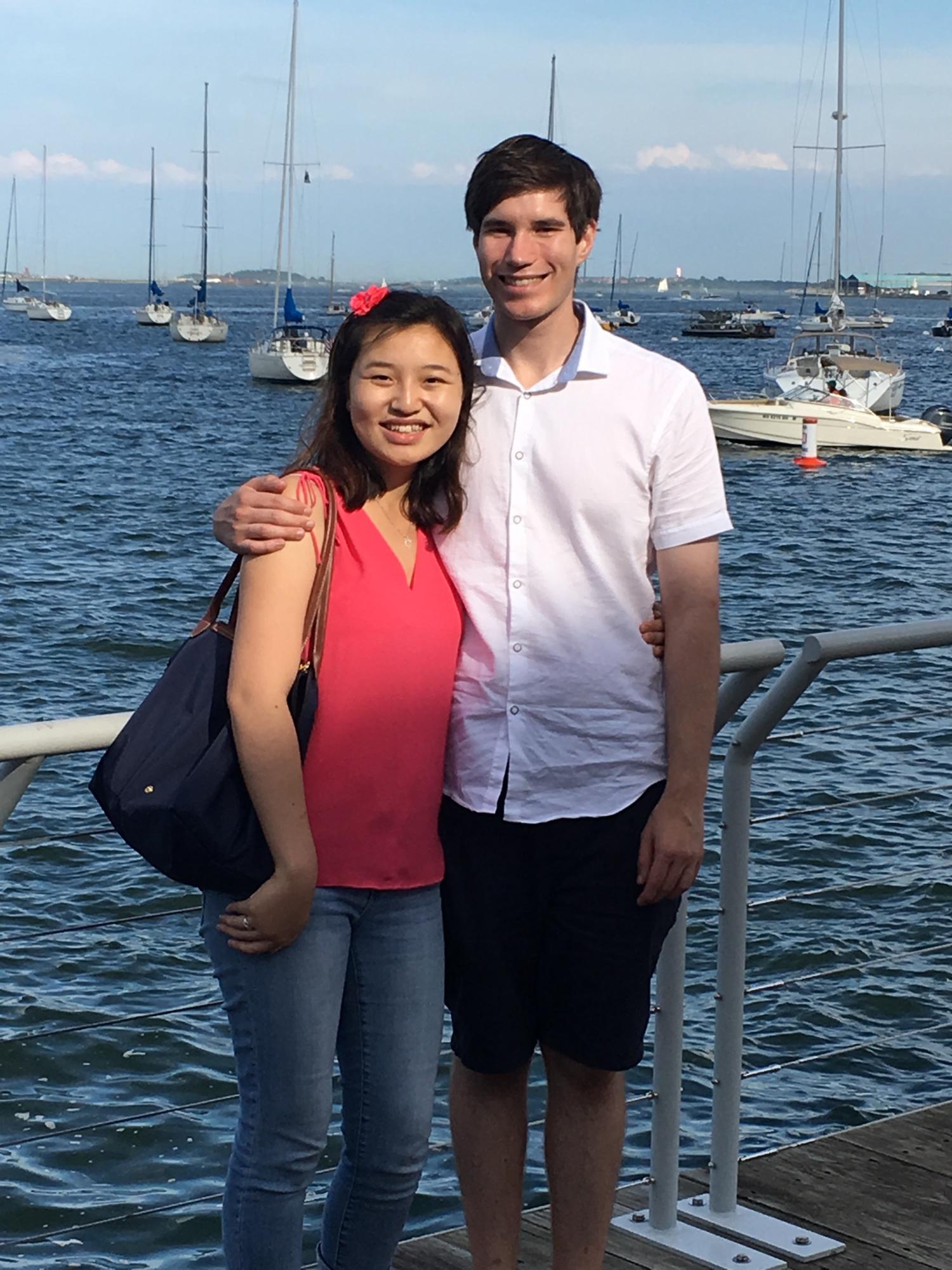 Photo taken one summer day walking along the Boston Harbor