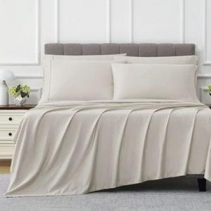 Kirkland Signature 680 Thread Count Sheet Set - QUEEN - Beige or White