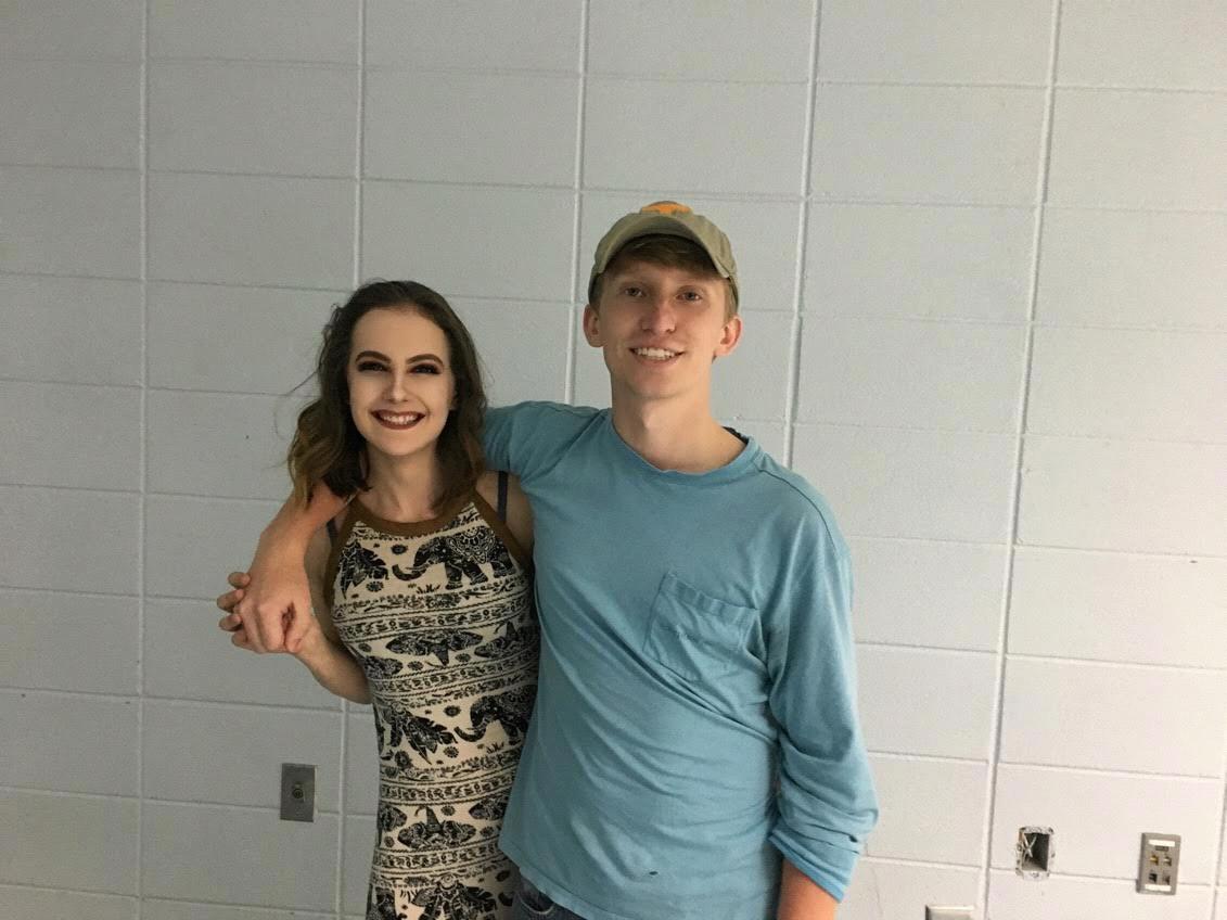 The fist picture of Chase (21) and Jessica (19) together. This picture was taken by Jessica’s bridesmaid Anna.