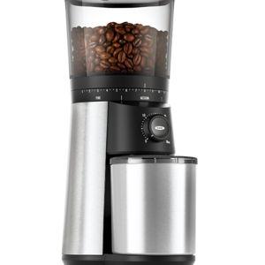 OXO Brew Conical Burr Coffee Grinder - Silver, Stainless Steel Burrs, One-Touch Automatic Smart Grind