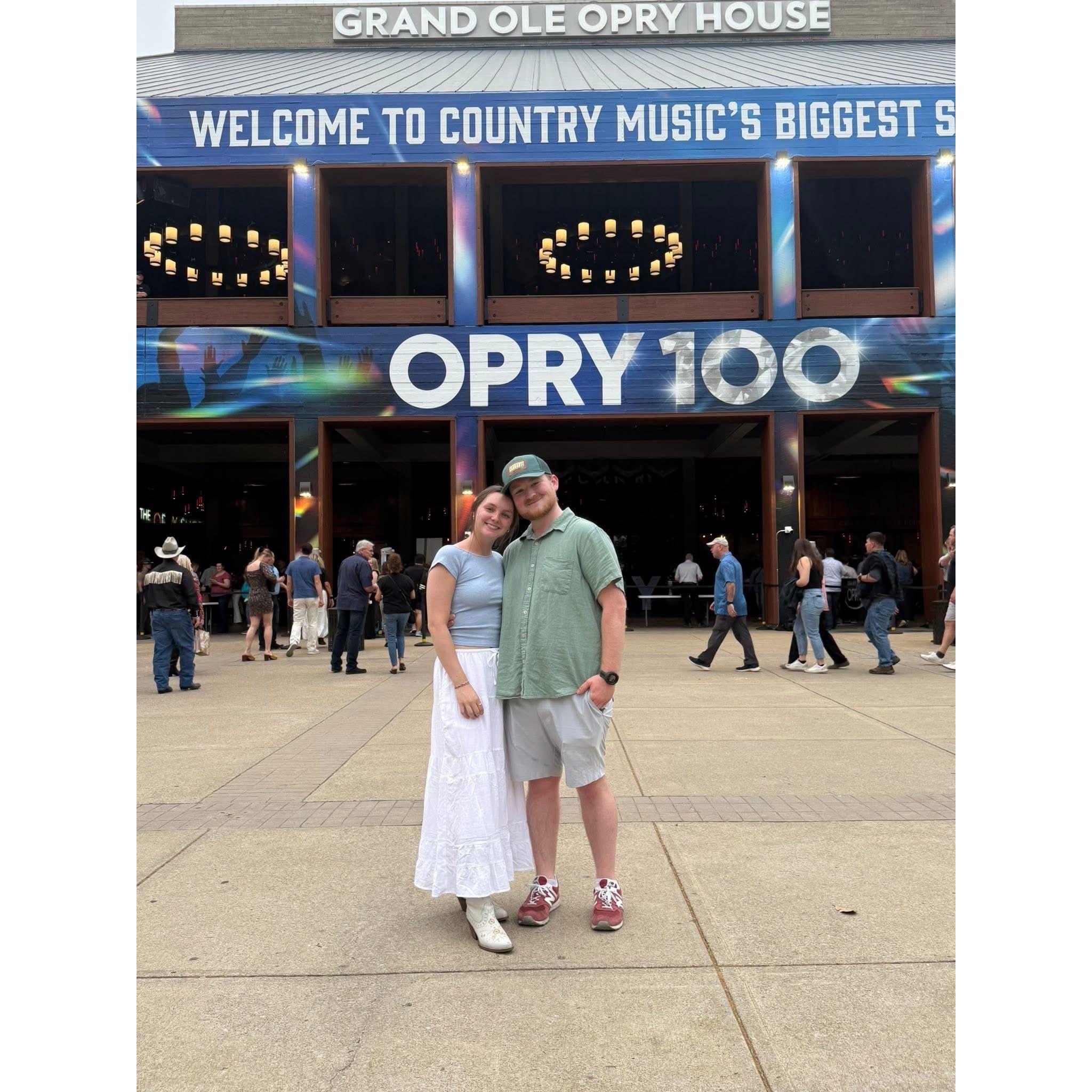 our first opry + camron's 21st