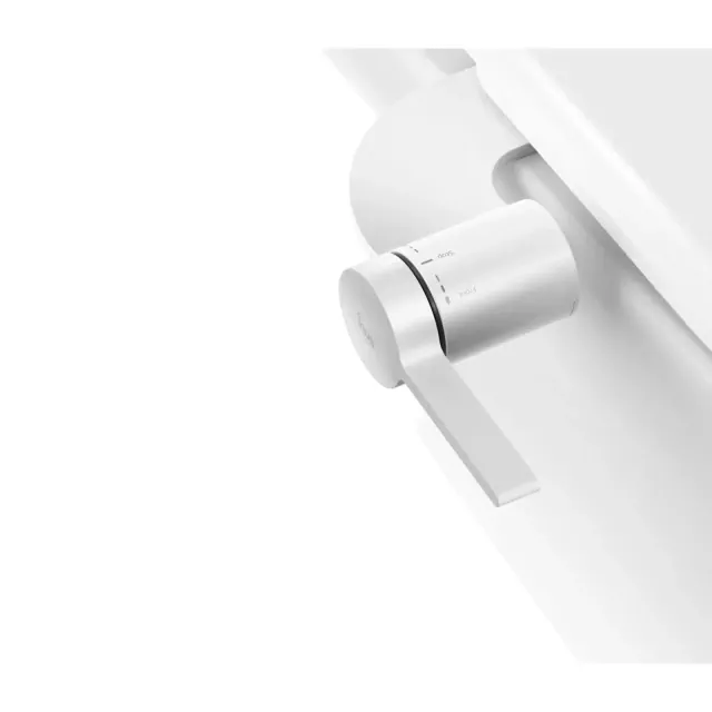 Inus M3 Dual Nozzle Bidet Attachment for Existing Toilets Seat,Slim Non-Electric Bidet Toilet Seat Attachment White