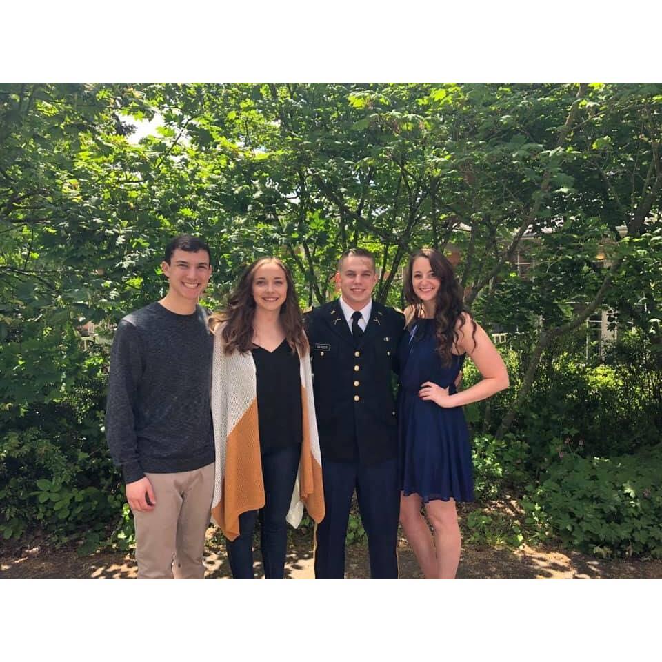 Pinning ceremony ft the future in laws!