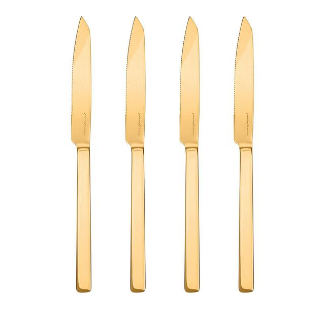 Mepra Stile Ice Gold Steak Knives 4 Piece Set