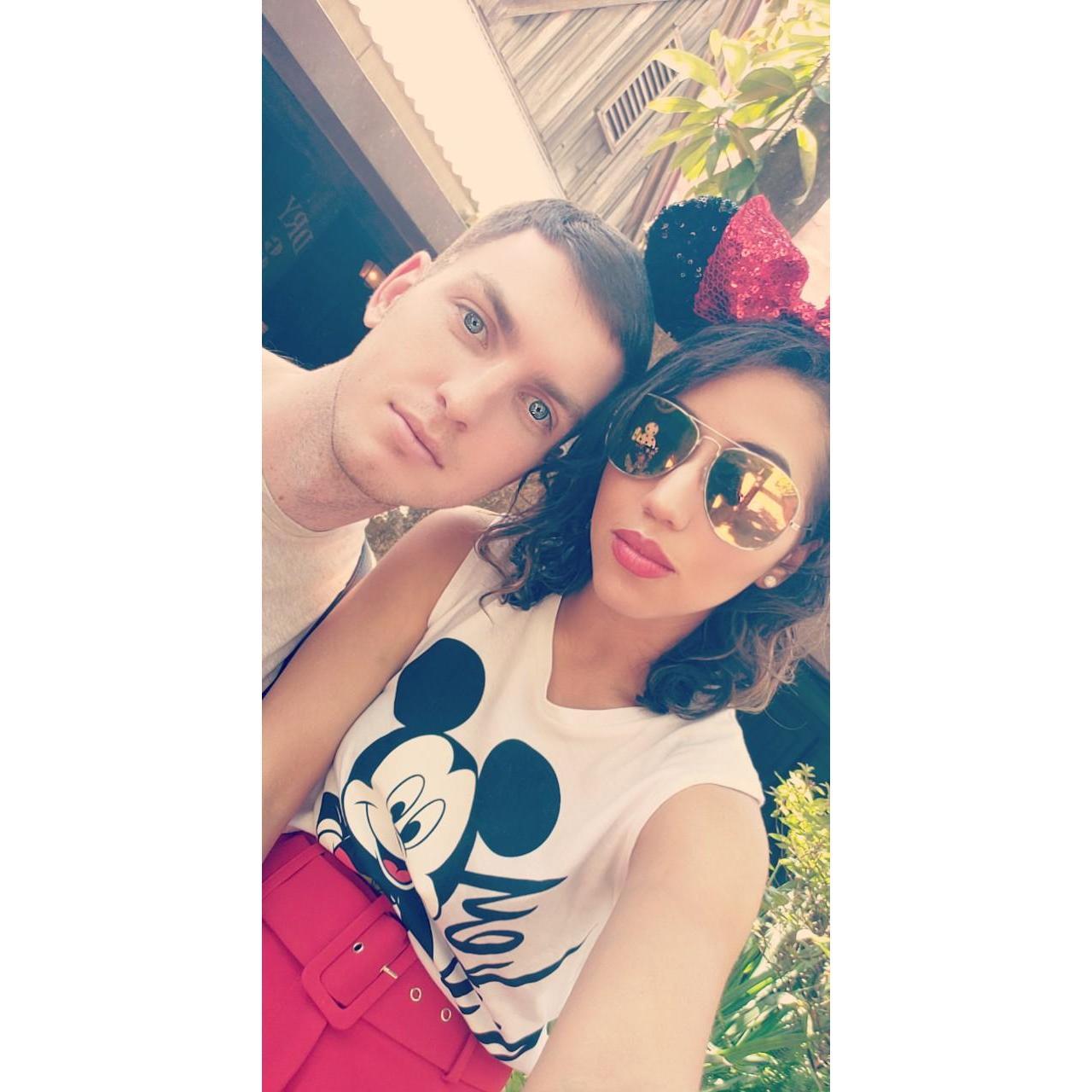 First time at Disney together... (before Jess convinced MB to grow a beard ;])