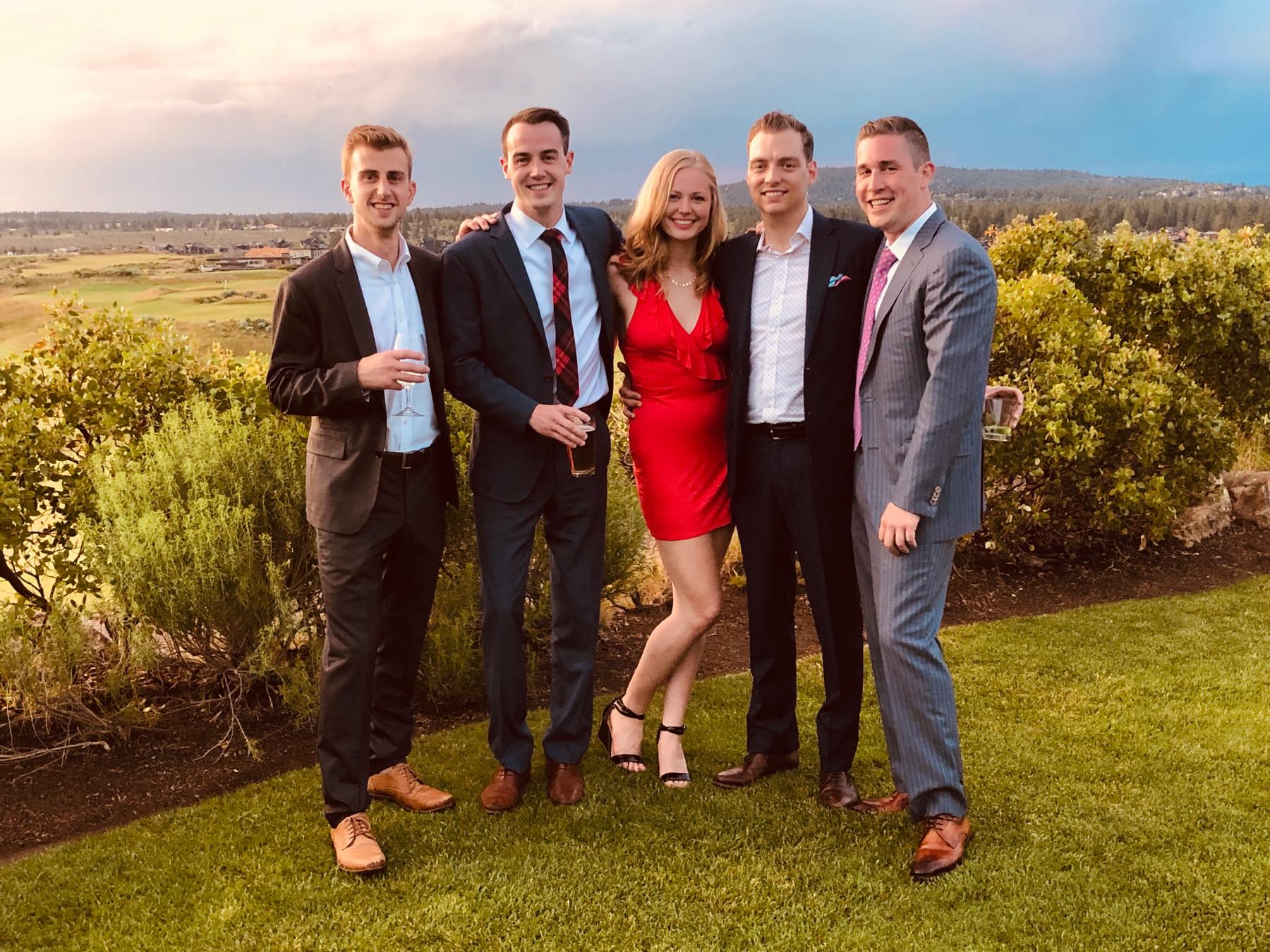 Kyle, Ryan, Jess, Zach, and Mat in Bend, OR. Mat White was the team manager for Zach and Jess while they worked together.