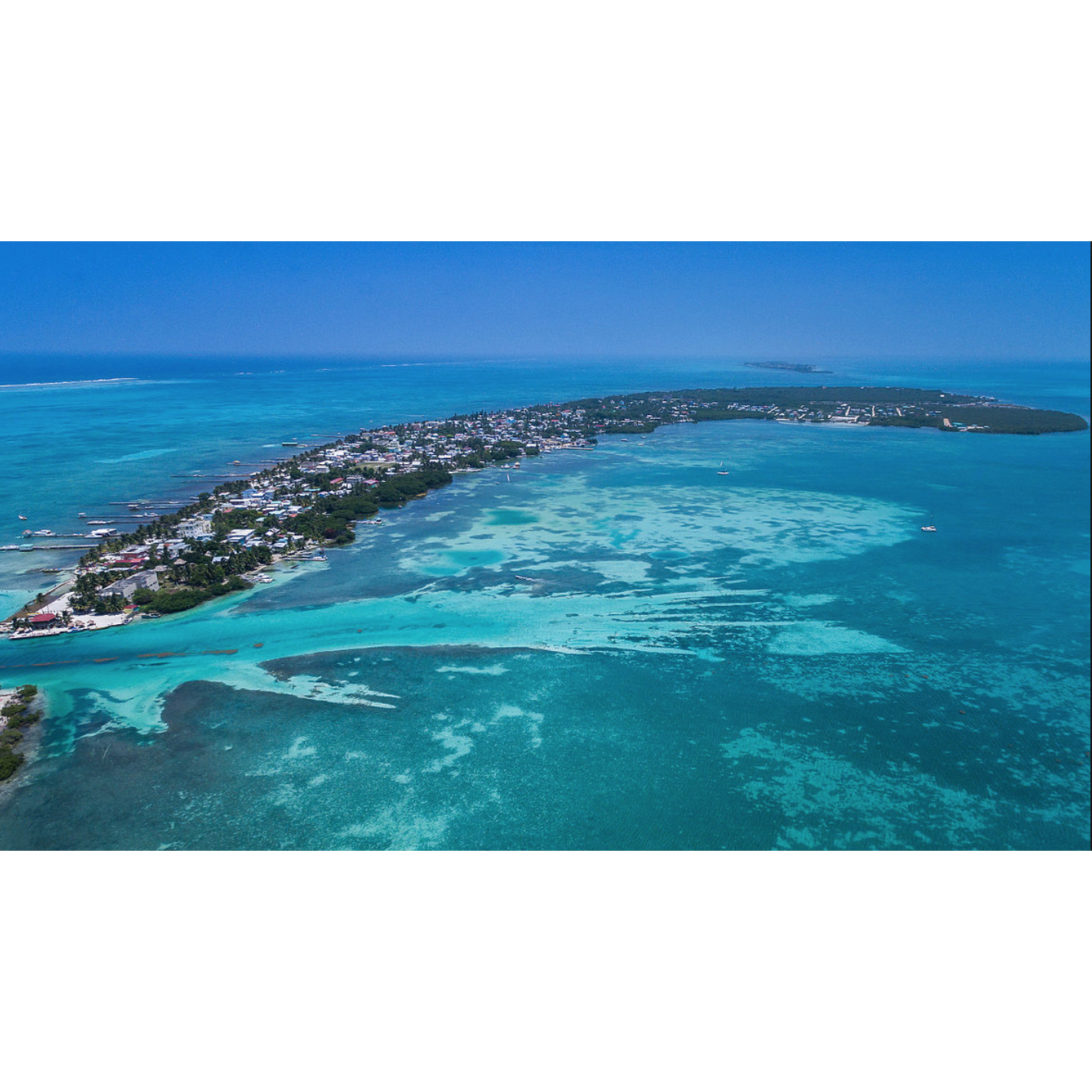 The island of Caye Caulker.