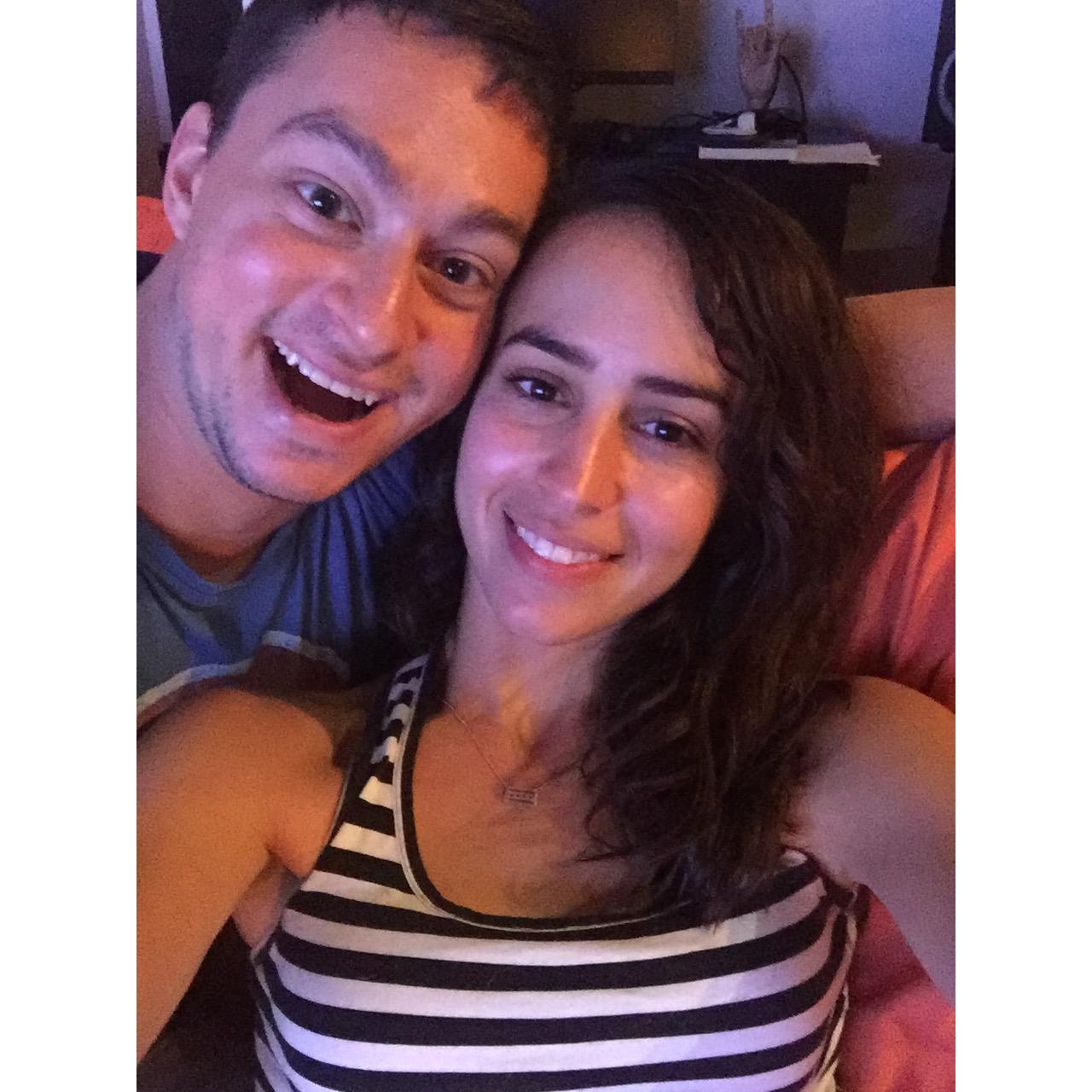 Our first photo together