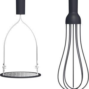 bella 2 Piece Compact Masher and Whisk Set