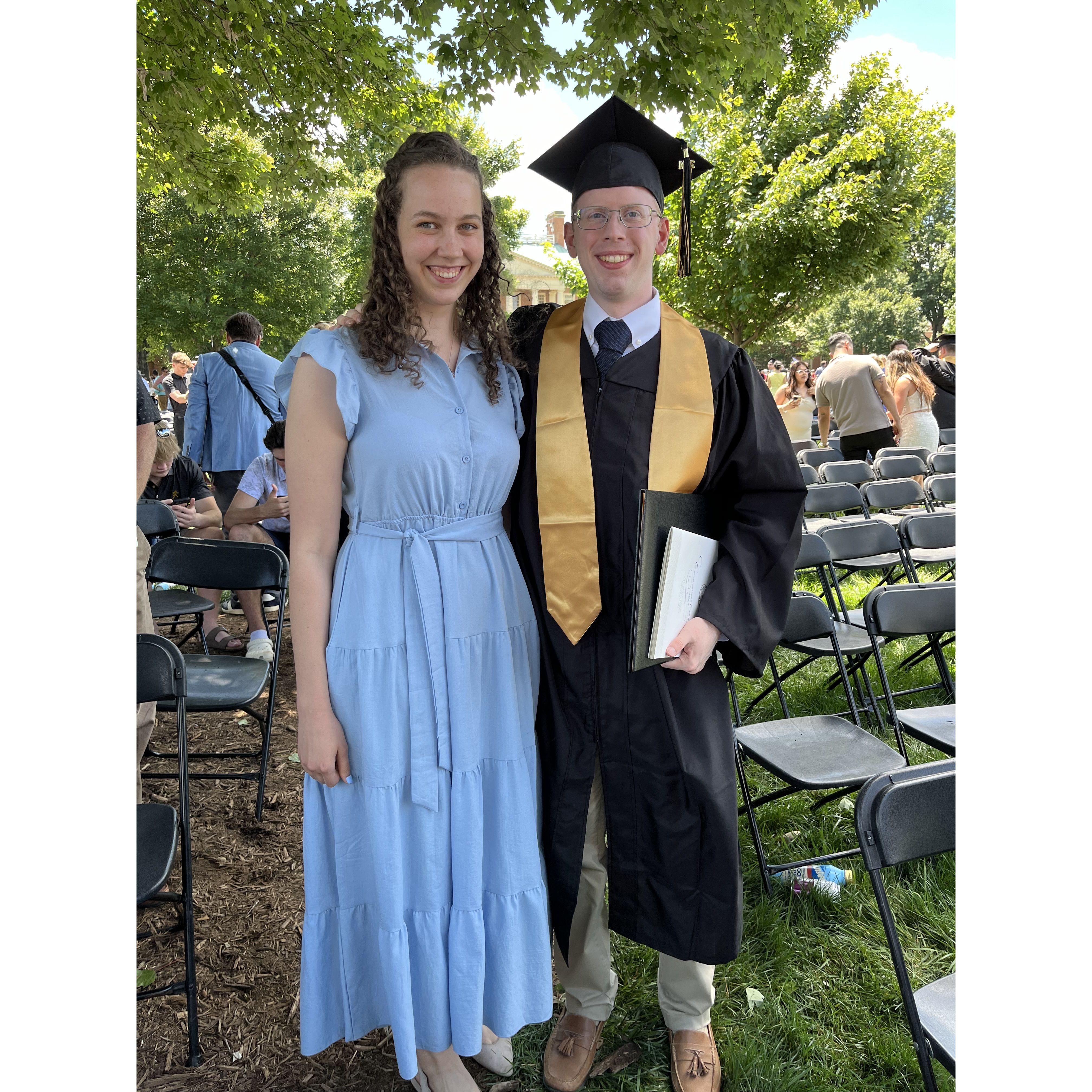 Celebrating Josiah's graduation