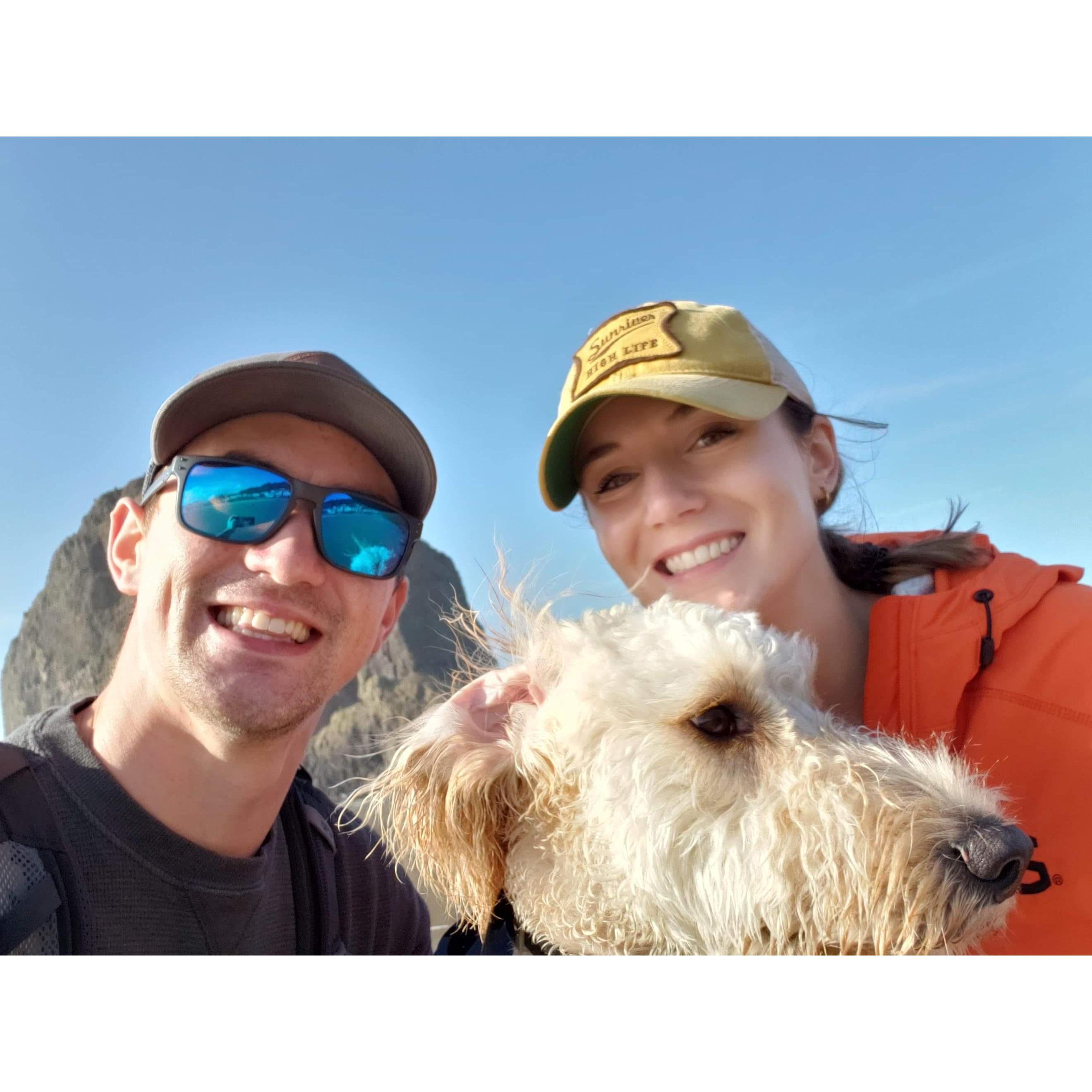 Ollie's favorite place, the beach - Nov 2020