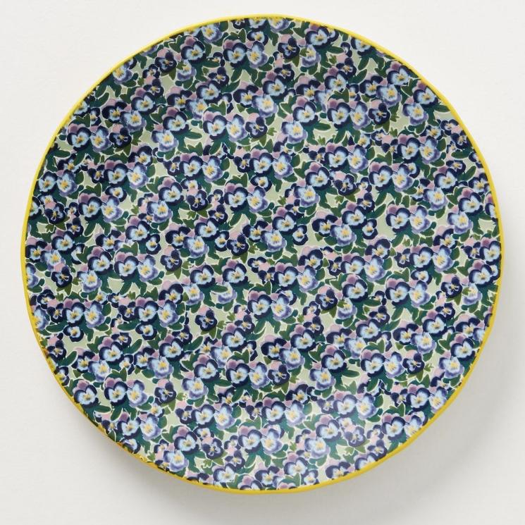 Kimmy Scafuro Flowerfield Dessert Plate- Violet