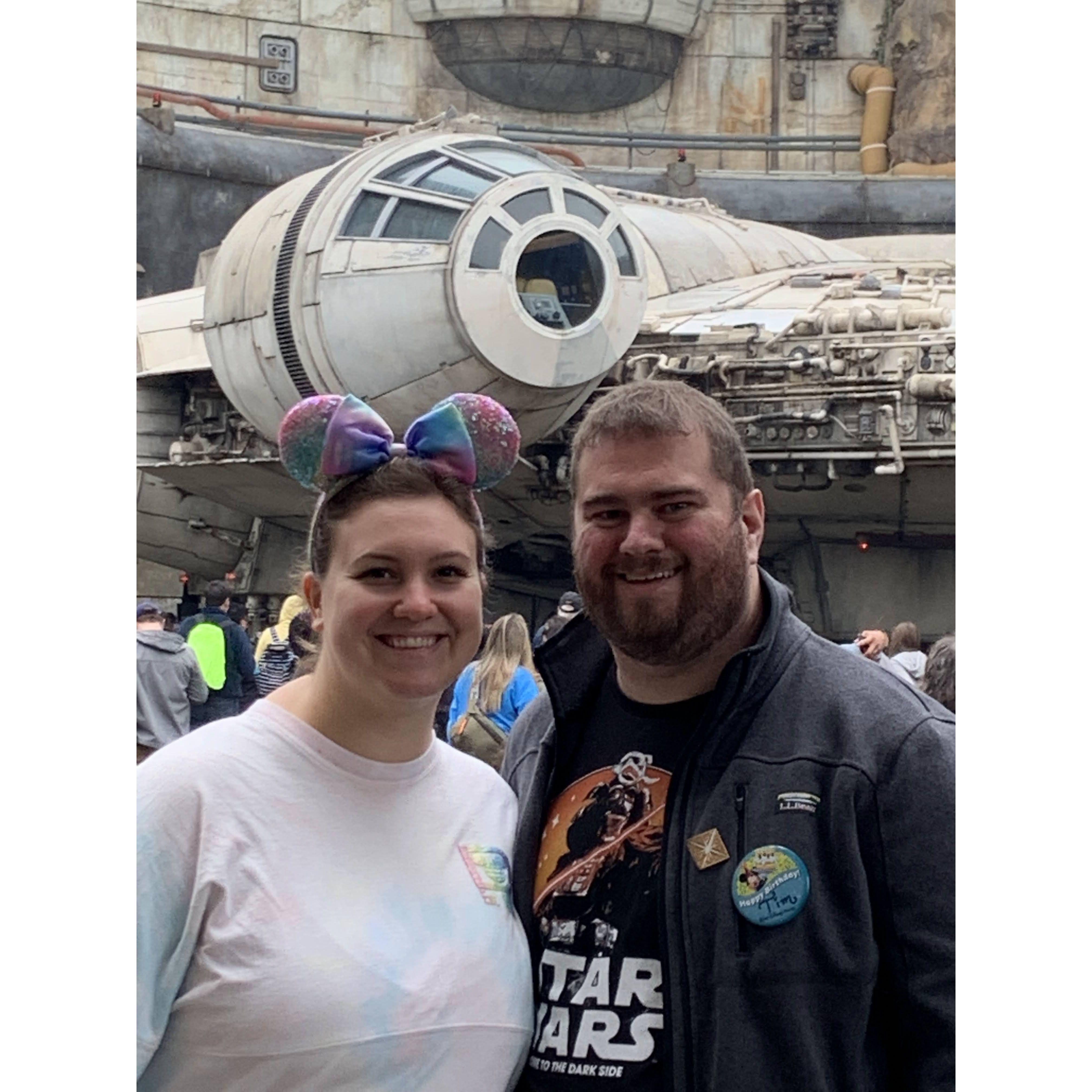 Tim's first time in Galaxy's Edge in Disney World