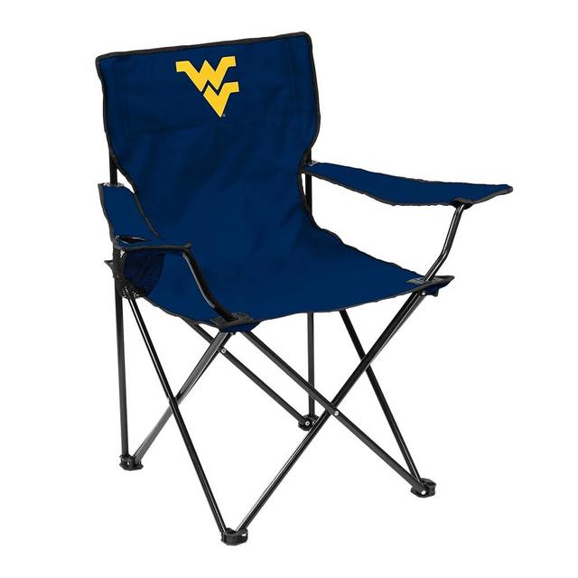Logo Brands NCAA Portable Quad Chair – Folding Tailgate Chair with Armrests, Built-In Cup - Includes Carry Bag