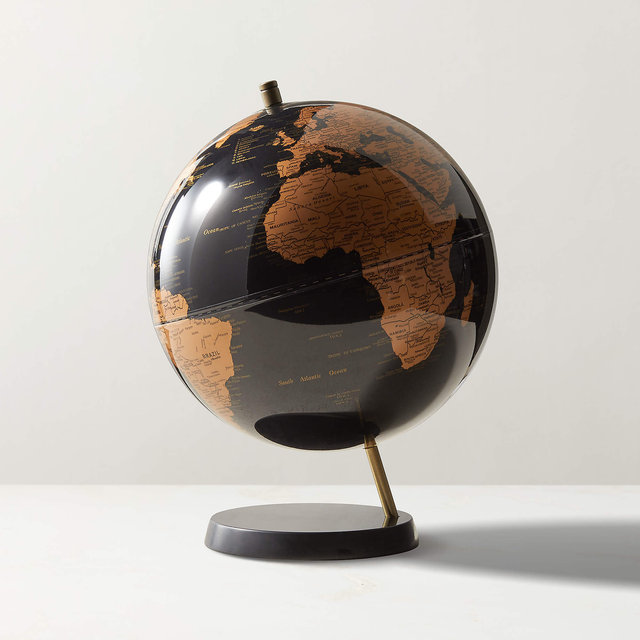 Black Marble Globe