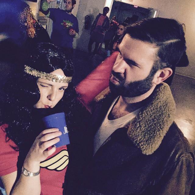 Costuming during Carnival at the 610 Stomper's Ball.