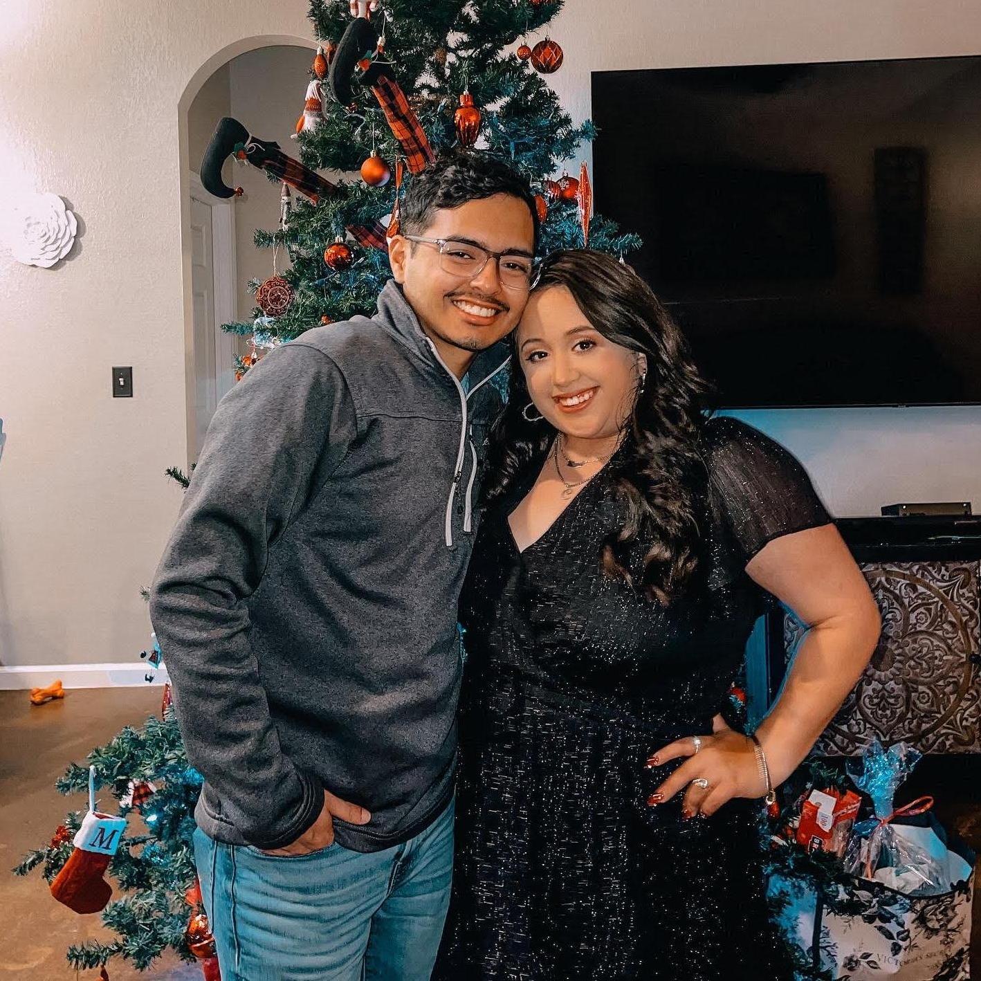 Our first Christmas celebrating together ❤️🎄 We couldn’t do the year before because of Covid.