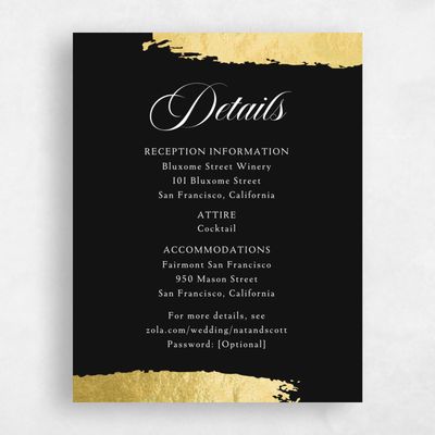 Black Wedding Enclosure - Casey Foil