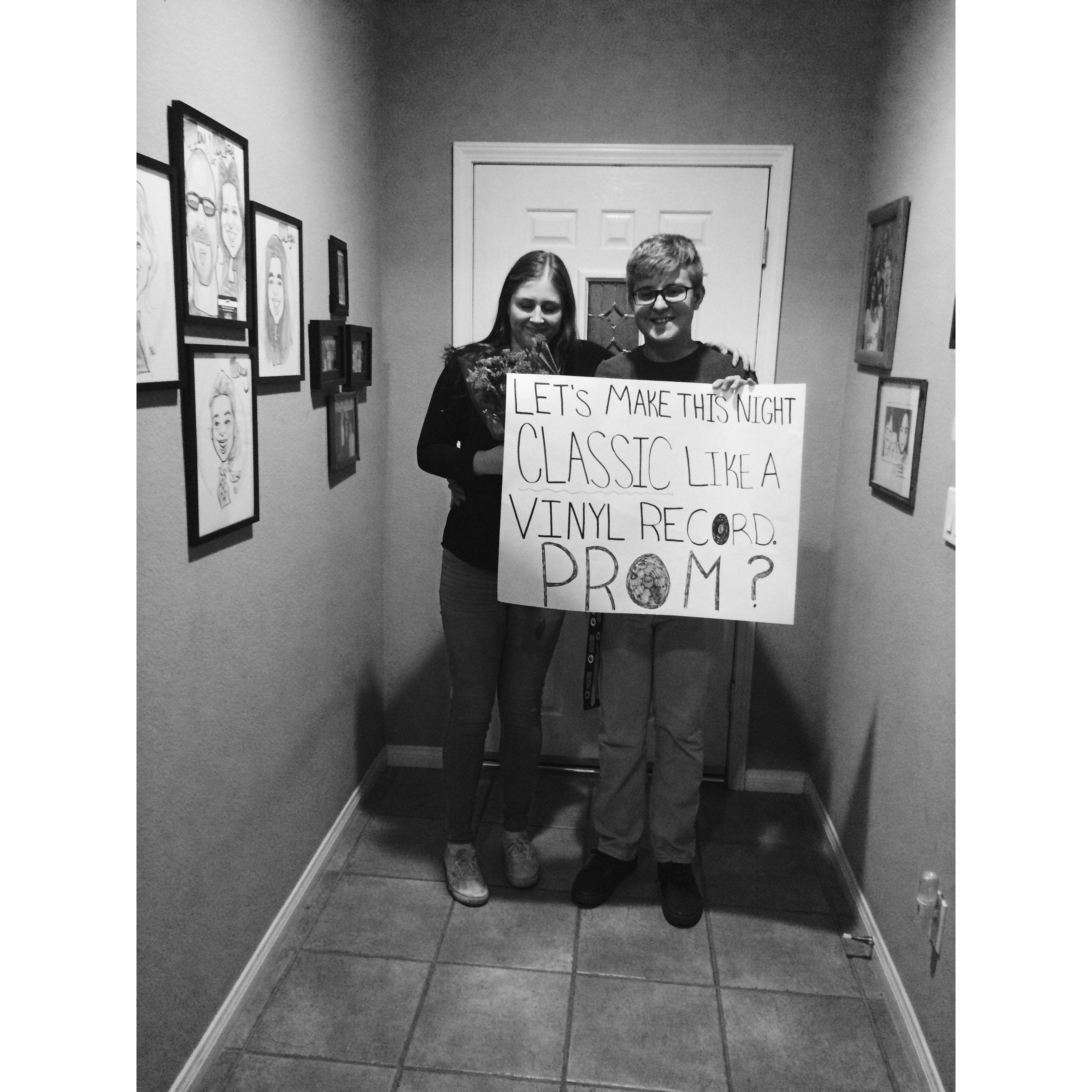 Gordon asking Amanda to Prom. 4/15/2016