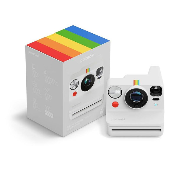 Polaroid Now+ 3rd Generation I-Type Instant Film Camera - Bluetooth Connected App Controlled - White - Camera Only No Film (9161)