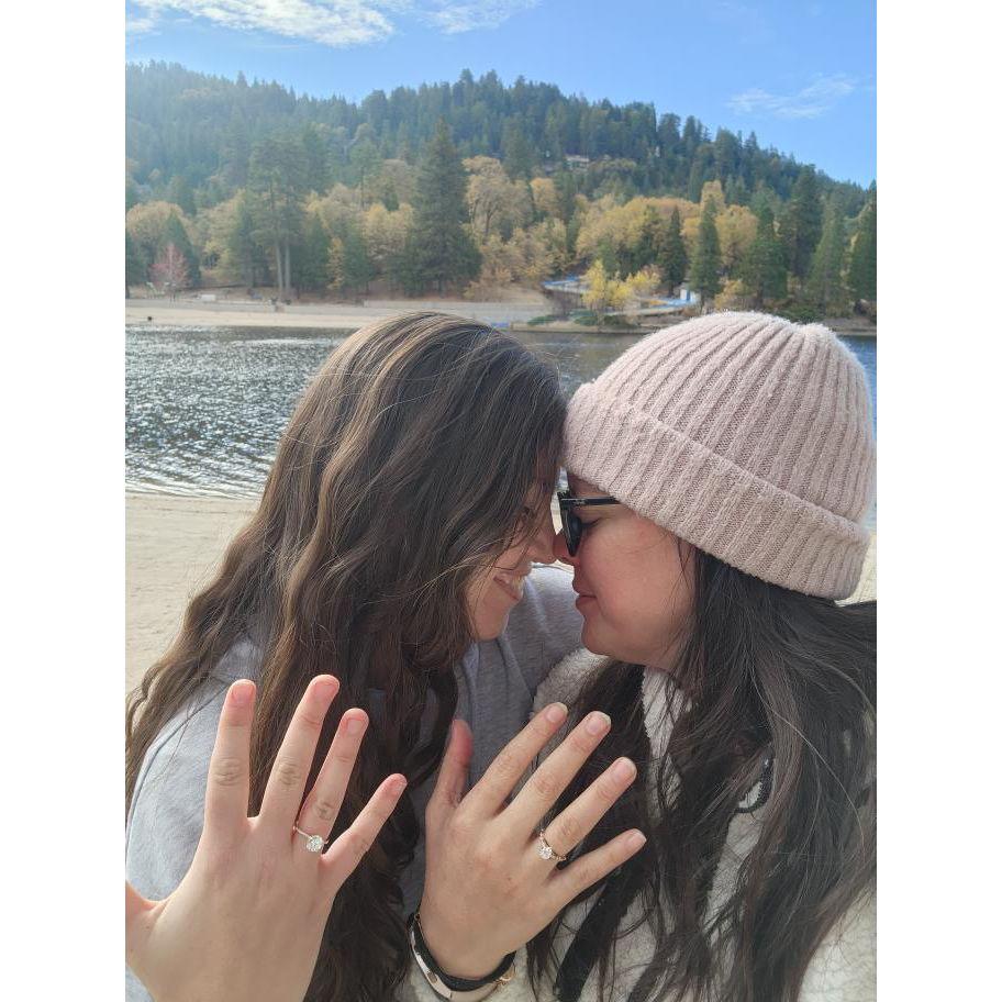 The proposal! Marianne asked first, and little did she know I had her ring with me! I proposed back shortly after.