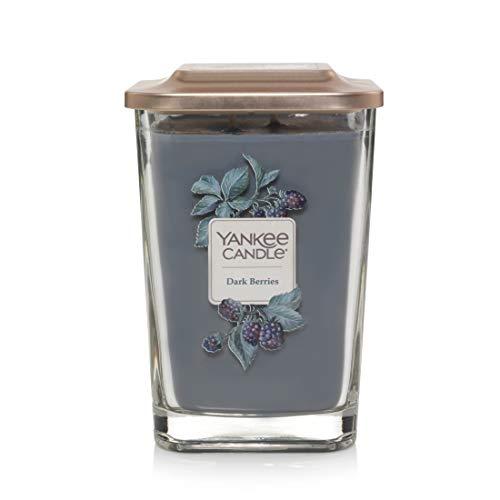 Yankee Candle with Platform Lid Dark Berries Scented Candle, Large 2-Wick, 80 Hour Burn Time