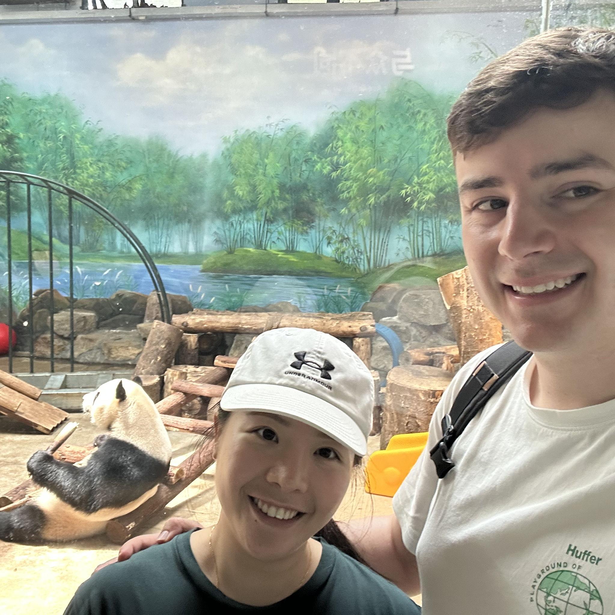 May 2025, Hangzhou Zoo, Hangzhou, China (杭州动物园 · 中国杭州) - Who doesn't love a good trip to the zoo to see the pandas in their native country? Andrew definitely needed this after his violent mugging!