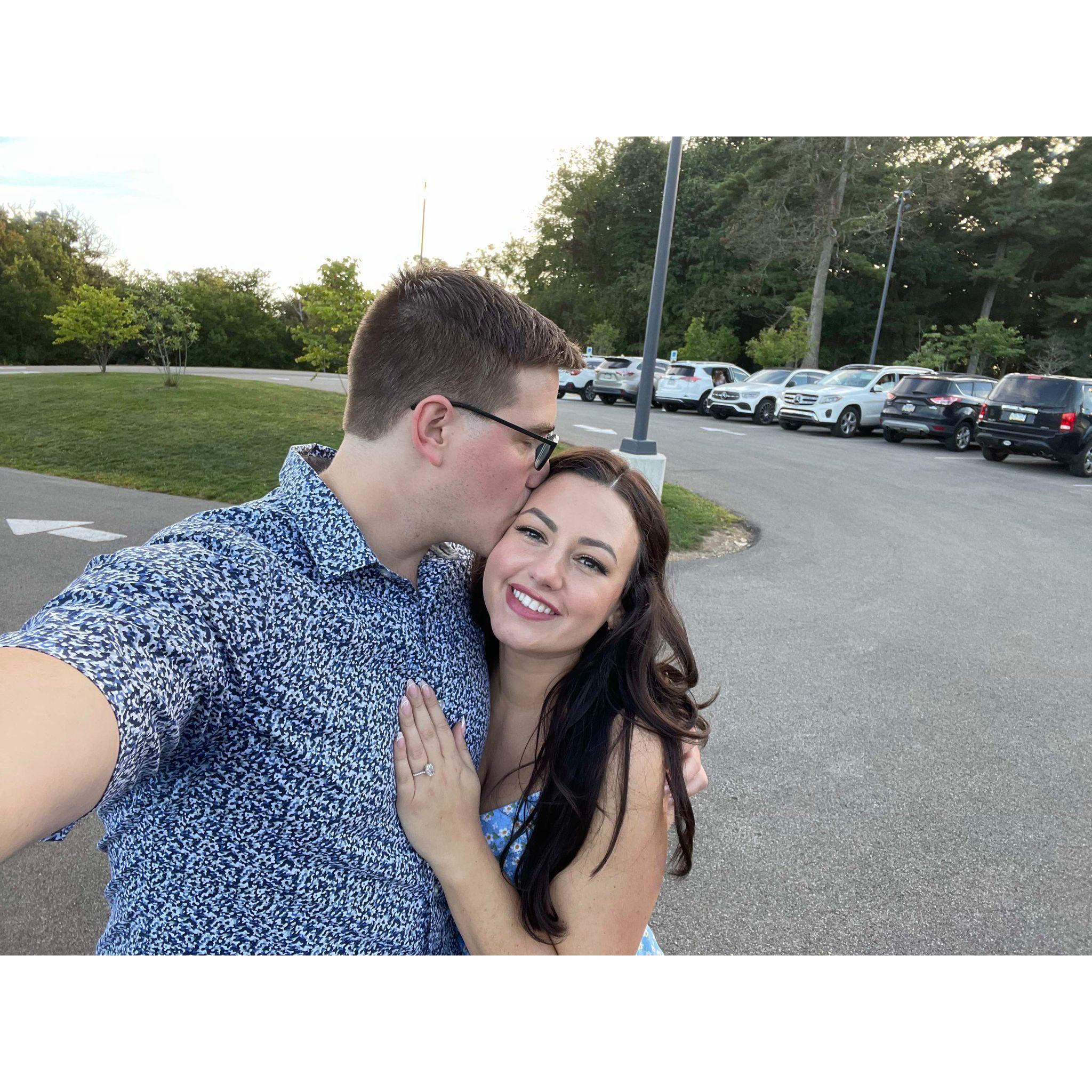 Right after saying "yes"
