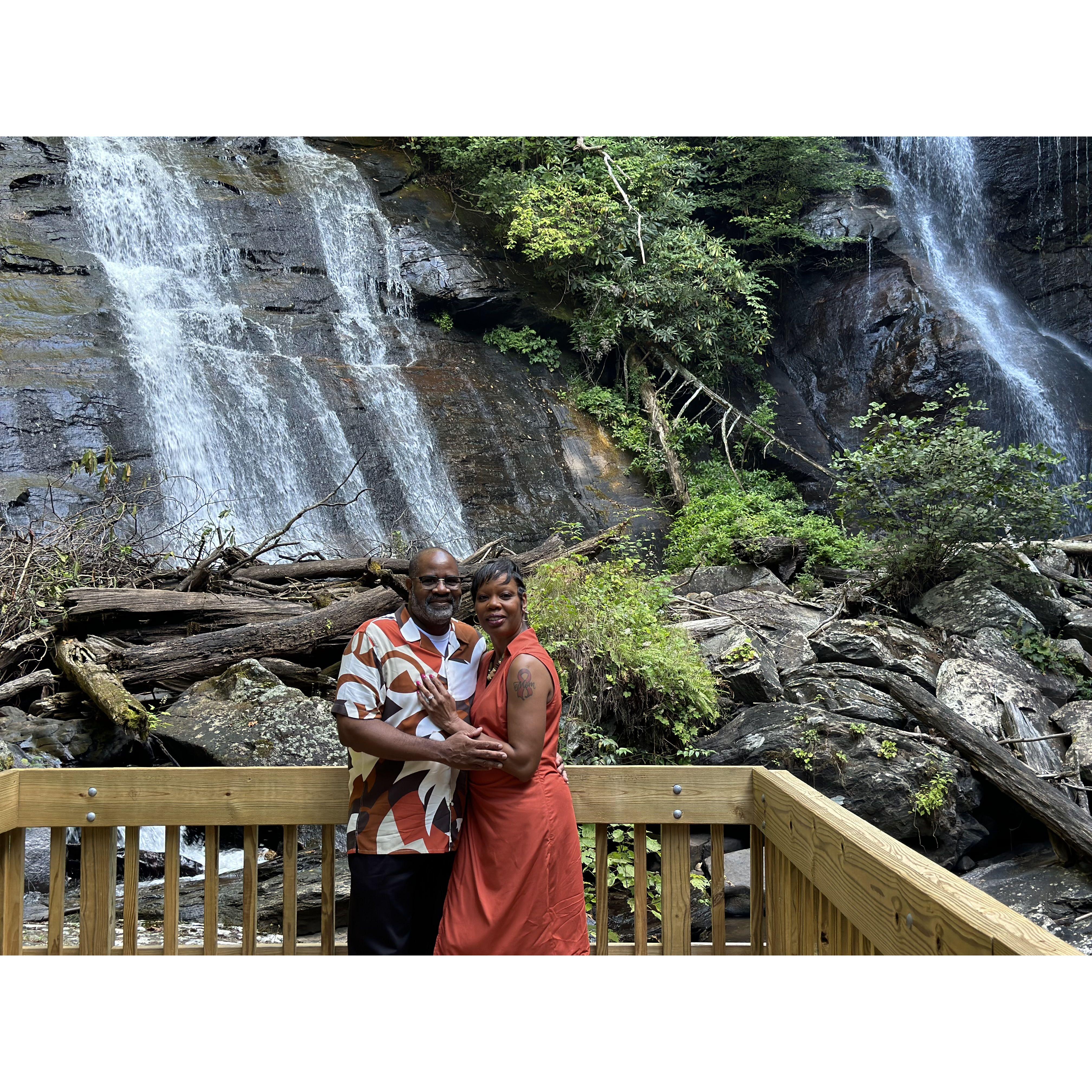 Anna Ruby Falls in the Blue Ridge Mountains of North Georgia